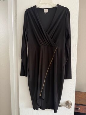Ashley Graham Black Zipper Dress 🎀